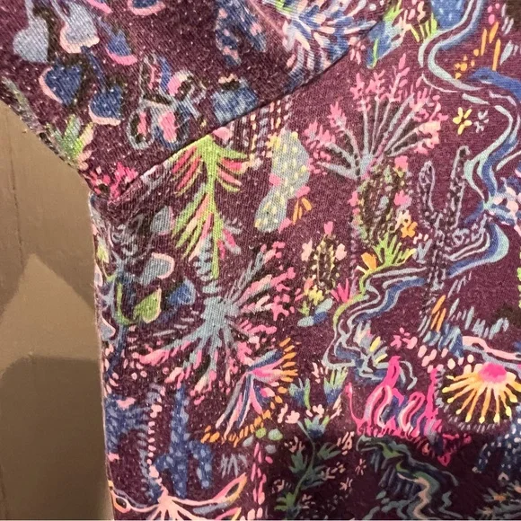 Lilly Pulitzer Purple Floral Dress - Picture 4 of 6